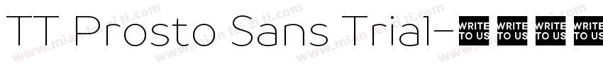 TT Prosto Sans Trial字体转换